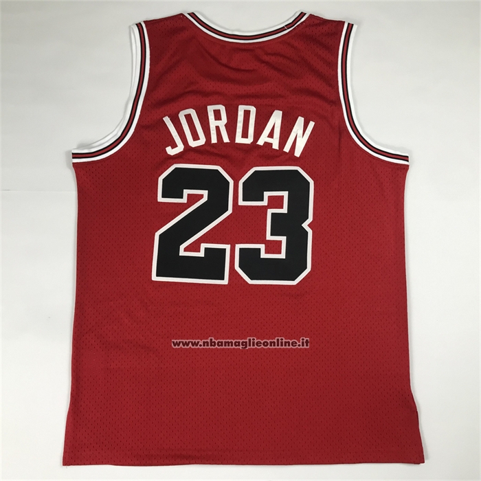 Maglia Chicago Bulls Michael Jordan No 23 Autentico 1984-85 Rosso